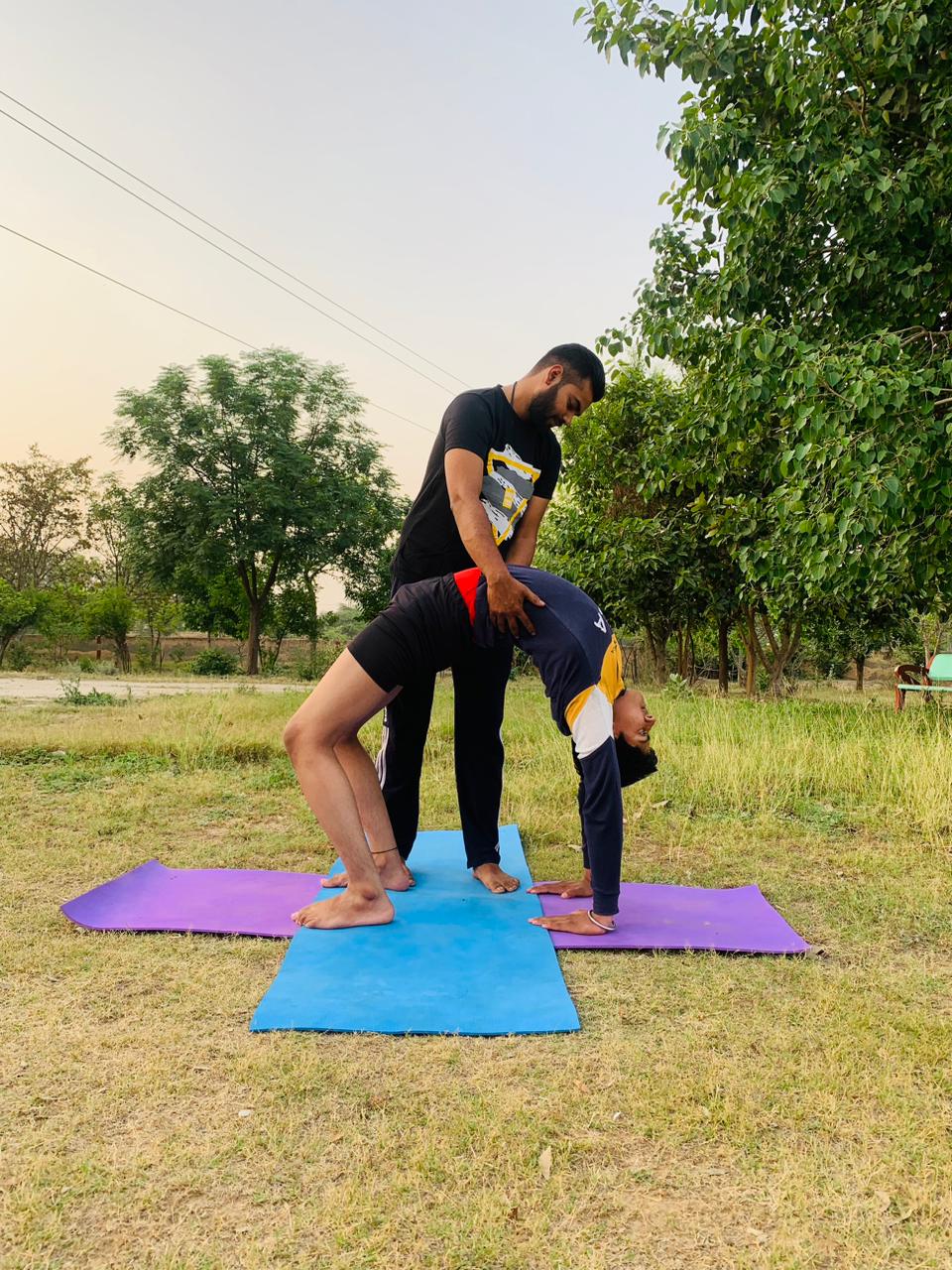 Yoga session photo